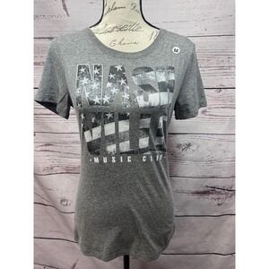 NWT‎ Next Level Nashville Gray T Shirt Prem Heather Tee Medium